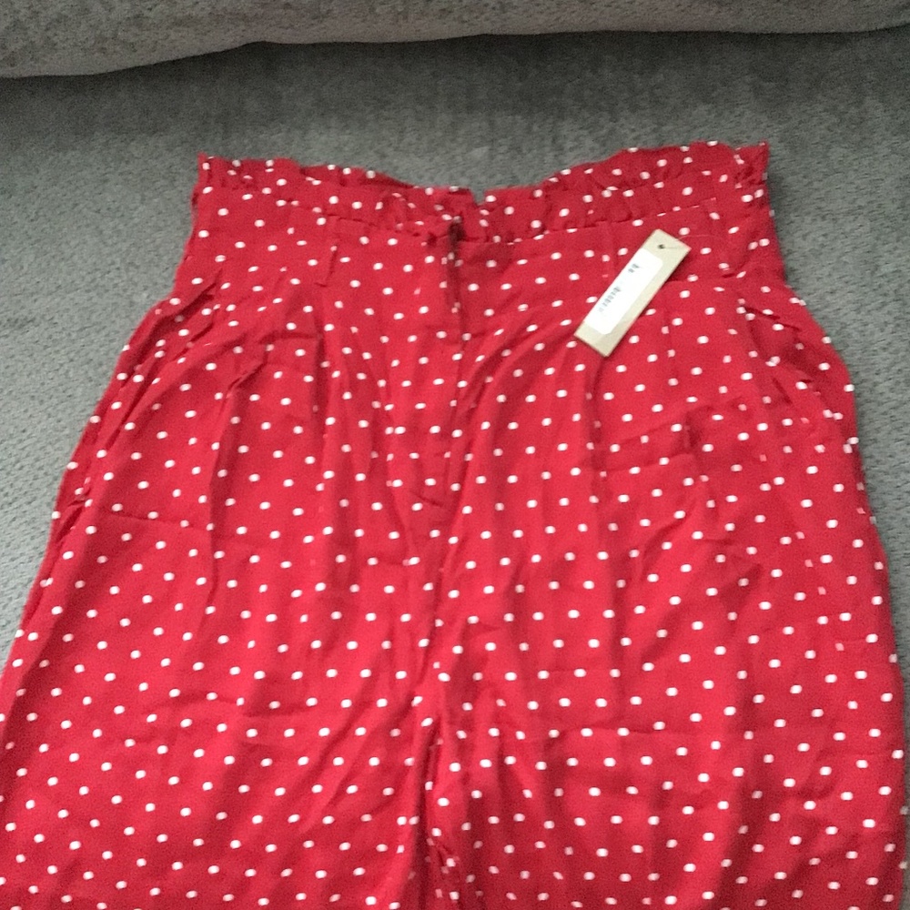 Ruffle Pants, cherry dot, Size L